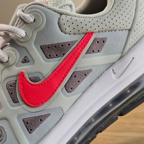 Nike Air Max Genome 360 Shoes Youth 7 Grey White Red Black Vapormax Sneakers New - Picture 12 of 16